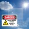 Signmission Do Not Operate Without Guards In Place Danger Sign, Plastic, 10in W x 7in L, 2PK OS-2PACK-DS-P-710-L-1160 - alternate 2